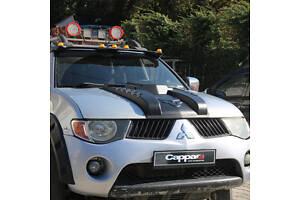 Накладка на капот V3 (ABS) для Mitsubishi L200 2006-2015 гг