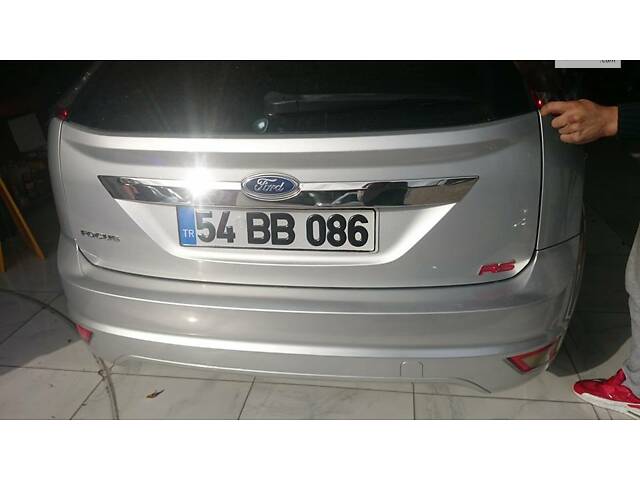 Накладка на крышку багажника (HB, нерж.) для Ford Focus II 2008-2011 гг - Фото 3