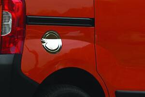 Накладка на лючок бензобака (нерж.) для Peugeot Bipper 2008-2024 гг