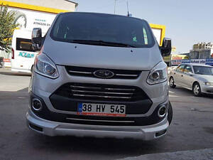 Накладка на передний бампер (2013-2017, под покраску) для Ford Custom