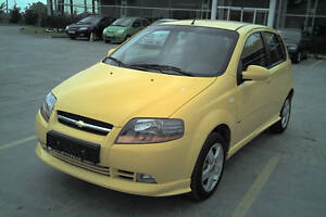 Накладка на передний бампер (под покраску) для Chevrolet Aveo T200 2002-2008 гг