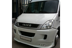 Накладка на передний бампер (под покраску) для Iveco Daily 2006-2014 гг