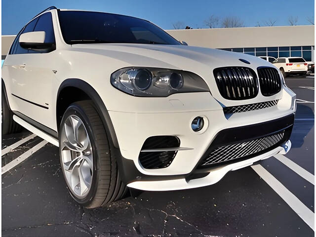 Накладка на передний бампер (2010-2013, под покраску) для BMW X5 E-70 - Фото 1