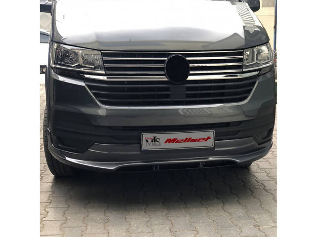 Накладка на передний бампер 2019-2025 (под покраску) для Volkswagen T6 - Фото 5
