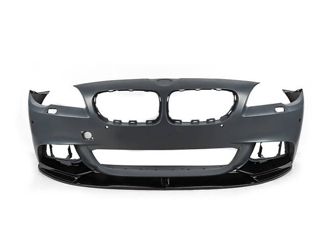 Накладка на передний бампер DPT Lip V-1 (для M-Performance, черный глянец) для BMW 5 серия F-10/11/07 2010-2016 гг - Фото 7
