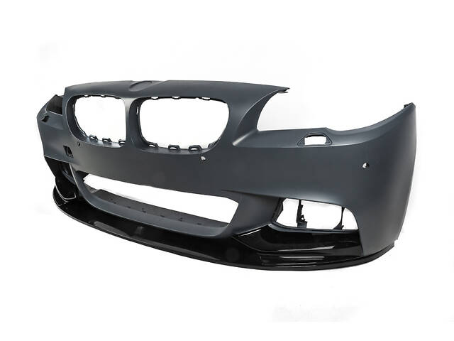 Накладка на передний бампер DPT Lip V-1 (для M-Performance, черный глянец) для BMW 5 серия F-10/11/07 2010-2016 гг - Фото 10