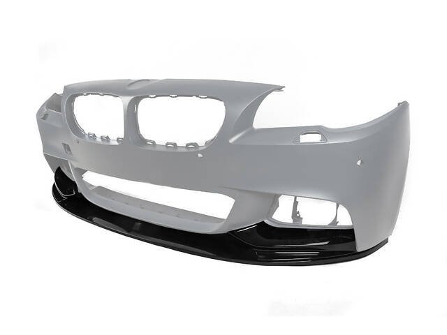 Накладка на передний бампер DPT Lip V-1 (для M-Performance, черный глянец) для BMW 5 серия F-10/11/07 2010-2016 гг - Фото 6