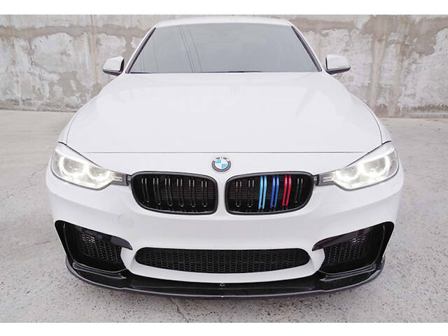 Накладка на передний бампер DPT Lip V-1 (для M4, черный глянец) для BMW 4 серия F-32 2012-2020 гг - Фото 1