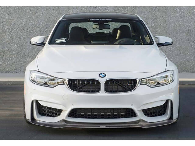 Накладка на передний бампер DPT Lip V-2 (для M3, черный глянец) для BMW 3 серия F-30/31/34 2012-2019 гг - Фото 1