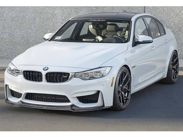 Накладка на передний бампер DPT Lip V-2 (для M3, черный глянец) для BMW 3 серия F-30/31/34 2012-2019 гг - Фото 4