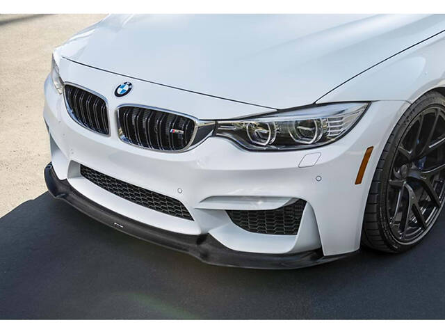 Накладка на передний бампер DPT Lip V-2 (для M3, черный глянец) для BMW 3 серия F-30/31/34 2012-2019 гг - Фото 5