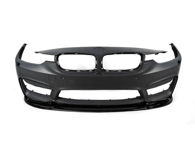 Накладка на передний бампер DPT Lip V-1 (для M4, черный глянец) для BMW 4 серия F-32 2012-2020 гг - Фото 12