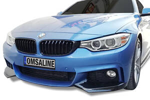 Накладка на передний бампер Flap (черная) для BMW 4 серия F-32 2012-2024 гг