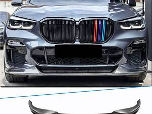 Накладка на передній бампер FRP V5 (2019-2022 M-Sport) для BMW X5 G05 2019- рр