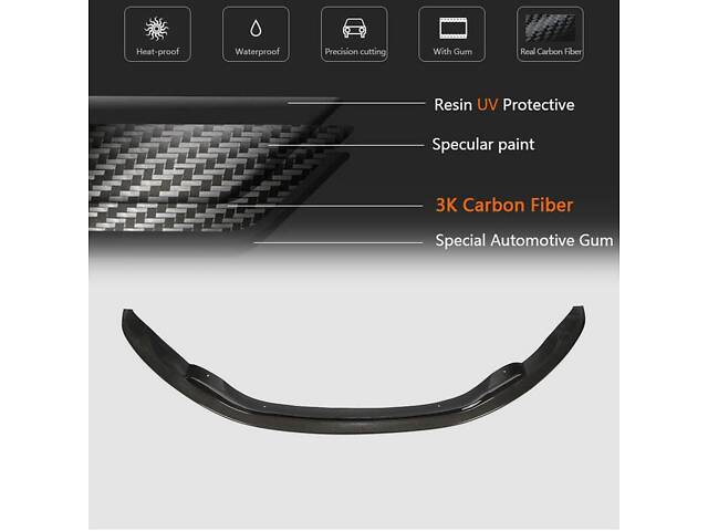 Накладка на передний бампер Карбон V2 (для 1M E82) для BMW 1 серии E81/82/87/88 2004-2011 гг. - Фото 7