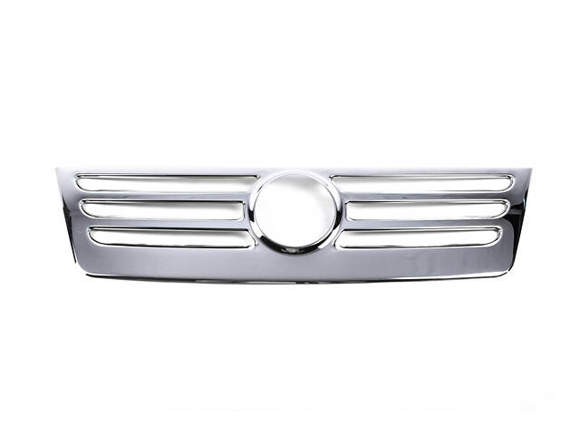 Накладка на решетку (нерж) Carmos - Турецкая сталь для Volkswagen Caddy 2004-2010 гг - Фото 2