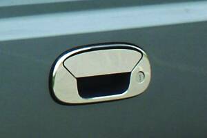 Накладка на ручку багажника (нерж.) Carmos - Турецкая сталь для Fiat Doblo I 2005-2010 гг.