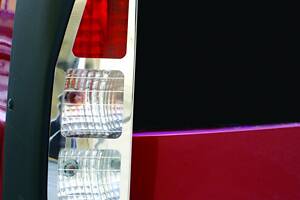 Накладка на стопы (2 шт, нерж.) OmsaLine - Итальянская нержавейка для Fiat Doblo I 2001-2005 гг