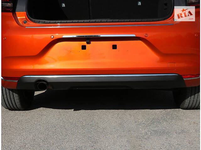 Накладка на торец заднего бампера (нерж) для Renault Clio V 2019-2024гг