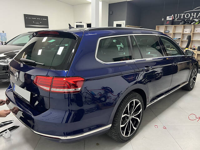 Накладка на торец заднего бампера SD/SW (3 шт, нерж) Carmos - Турецкая сталь для Volkswagen Passat B8 2015-2023 гг - Фото 4