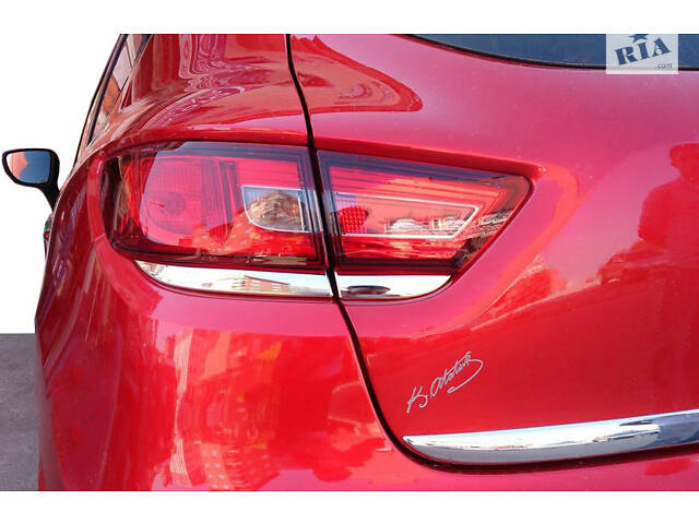 Накладка на задні ліхтарі (2 шт, нерж.) Для Renault Clio IV 2012-2019 рр.