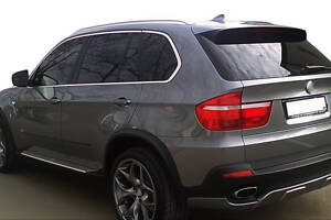 Накладка на задний бампер (2007-2010, под покраску) для BMW X5 E-70