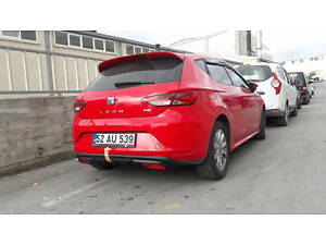 Накладка на задний бампер (под покраску) для Seat Leon 2013-2020 гг