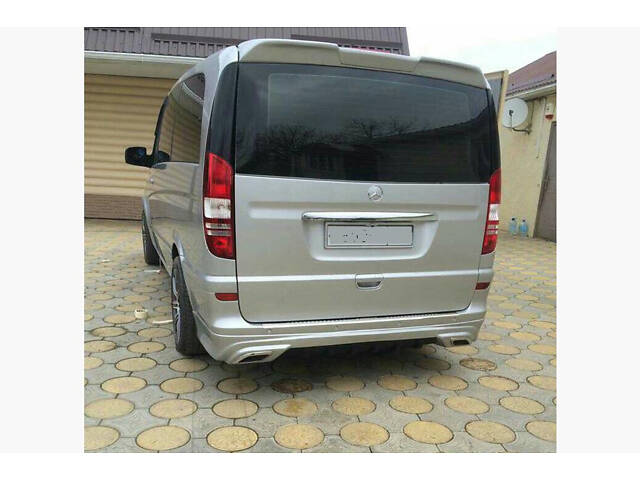 Накладка на задний бампер AMG (под покраску) для Mercedes Viano 2004-2014 гг - Фото 5
