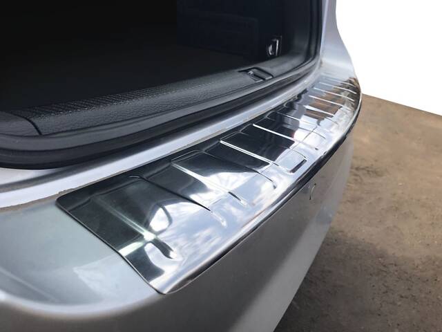 Накладка на задний бампер Carmos (SW, нерж) для Volkswagen Passat B7 2012-2015 гг - Фото 1