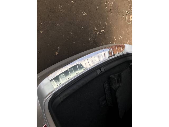 Накладка на задний бампер Carmos (SW, нерж) для Volkswagen Passat B7 2012-2015 гг - Фото 6