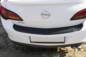 Накладка на задний бампер EuroCap (Sedan, ABS) для Opel Astra J 2010-2024 гг
