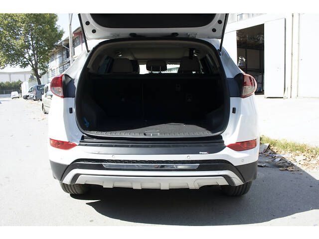 Накладка на задний бампер EuroCap 2016-2018 (ABS) для Hyundai Tucson TL - Фото 2