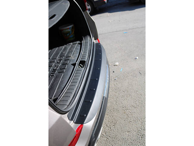 Накладка на задний бампер EuroCap 2016-2018 (ABS) для Hyundai Tucson TL - Фото 11