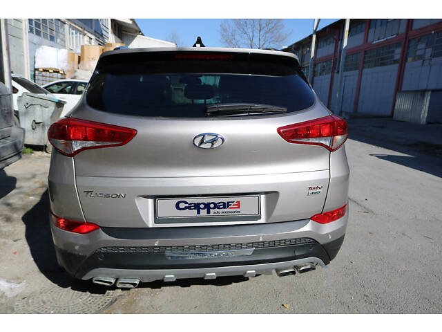 Накладка на задний бампер EuroCap 2016-2018 (ABS) для Hyundai Tucson TL - Фото 14