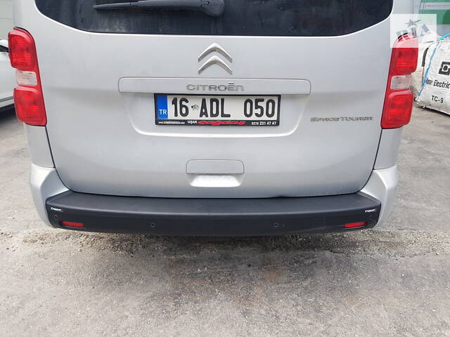 Накладка на задний бампер EuroCap (на длинную базу, ABS) для Toyota Proace - Фото 13