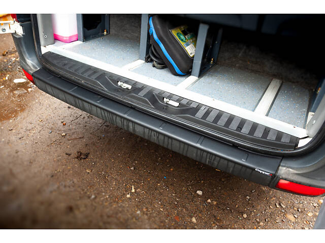 Накладка на задний бампер EuroCap (ABS) для Volkswagen Crafter 2006-2016 гг - Фото 2