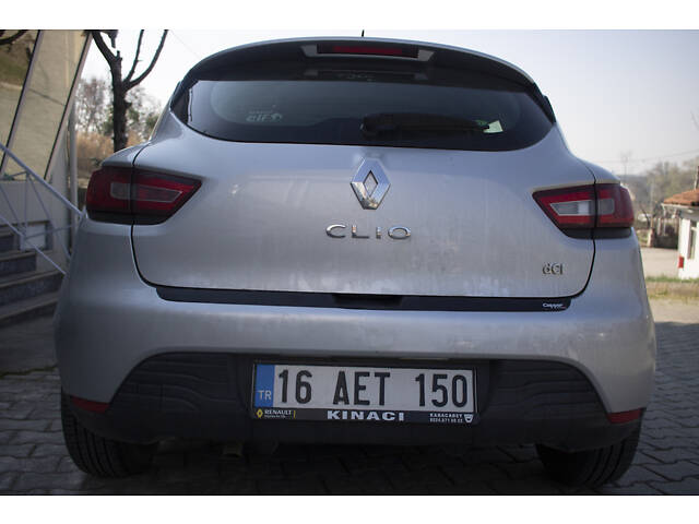 Накладка на задний бампер EuroCap (ABS) для Renault Clio IV 2012-2019 гг - Фото 3