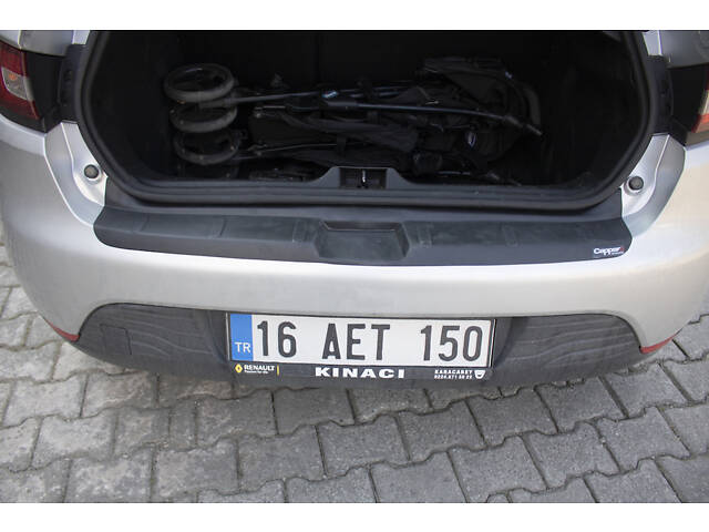 Накладка на задний бампер EuroCap (ABS) для Renault Clio IV 2012-2019 гг - Фото 4