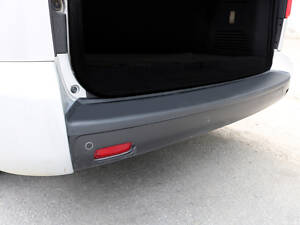 Накладка на задний бампер EuroCap (на длинную базу, ABS) для Toyota Proace
