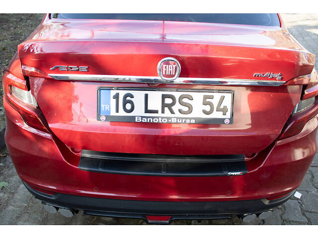 Накладка на задний бампер EuroCap (Sedan, ABS) для Fiat Tipo 2016- гг - Фото 4