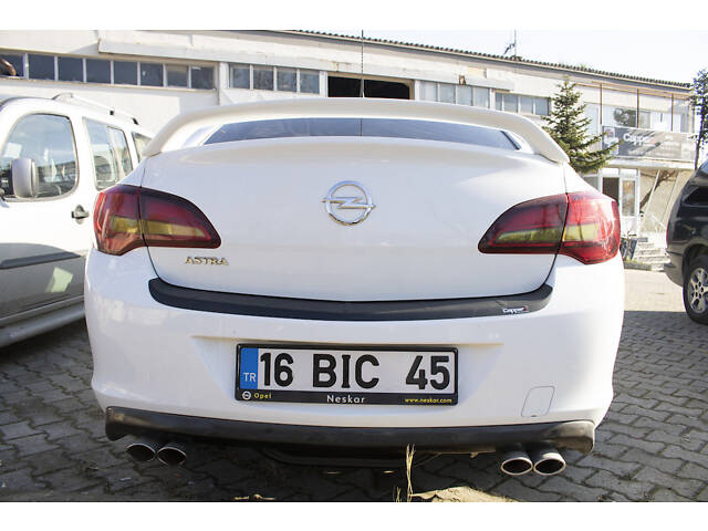 Накладка на задний бампер EuroCap (Sedan, ABS) для Opel Astra J 2009-2015 гг - Фото 2