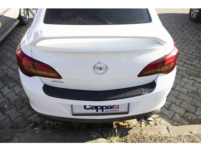 Накладка на задний бампер EuroCap (Sedan, ABS) для Opel Astra J 2009-2015 гг - Фото 6