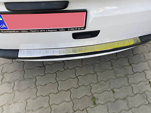 Накладка на задний бампер OmsaLine (2013-2024, нерж.) для Renault Kangoo