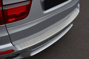 Накладка на задний бампер OmsaLine (нерж.) BMW X5 E-70 2007-2013 гг.