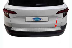 Накладка на задній бампер OmsaLine (нерж) для Skoda Karoq
