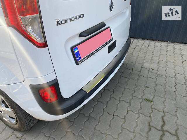 Накладка на задний бампер OmsaLine (2013-2025, нерж.) для Renault Kangoo - Фото 2