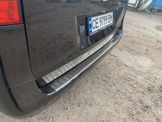 Накладка на задний бампер OmsaLine Черный Хром (нерж) для Mercedes Vito/V-class W447 2014- гг - Фото 6