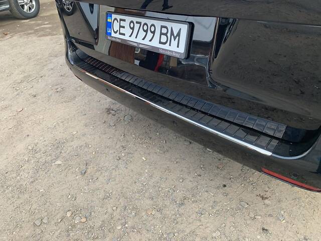 Накладка на задний бампер OmsaLine Черный Хром (нерж) для Mercedes Vito/V-class W447 2014- гг - Фото 8