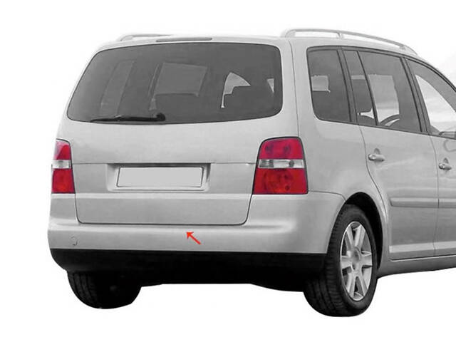 Накладка на задний бампер OmsaLine (нерж.) для Volkswagen Touran 2003-2010 гг - Фото 3