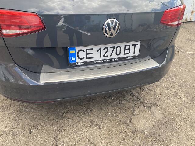 Накладка на задний бампер OmsaLine (нерж) SW (универсал) для Volkswagen Passat B8 2015-2023 гг - Фото 1